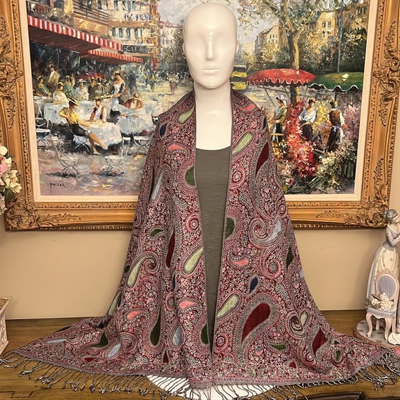 PASHMINA OBLONG SCARF - Picture 4 of 7